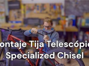 Montaje tija telescópica en Specialized Chisel