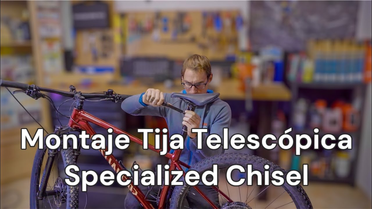 Montaje tija telescópica en Specialized Chisel
