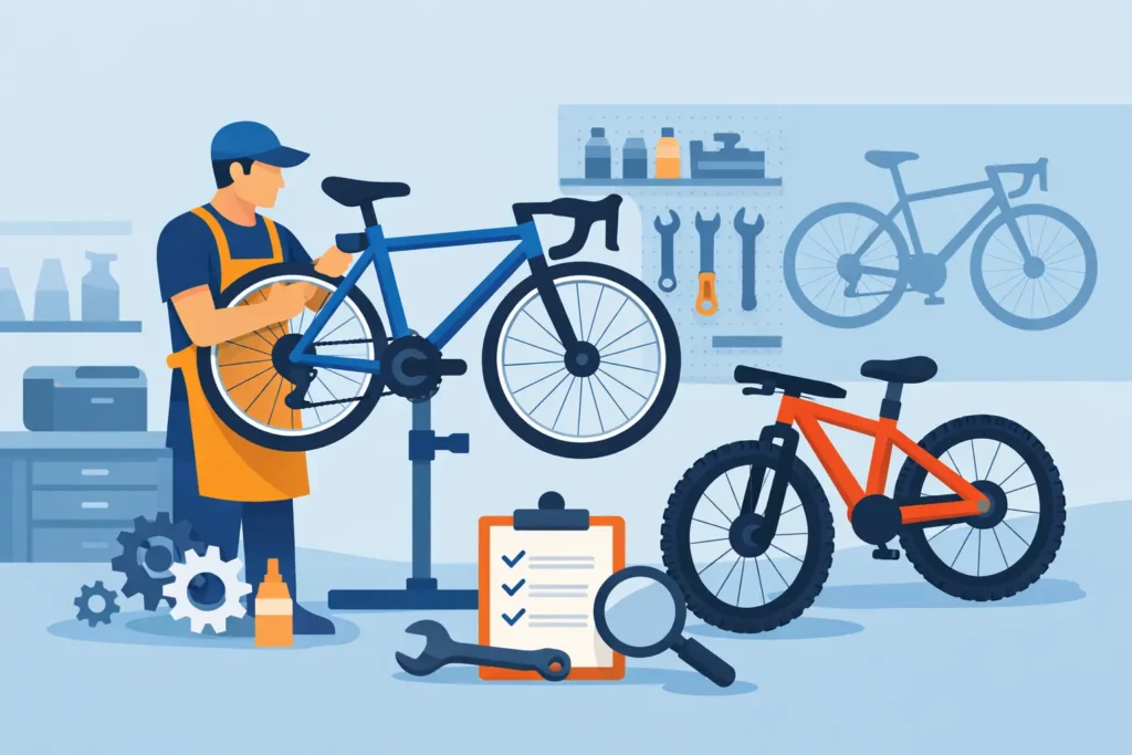 Taller de bicicletas en Torrevieja
