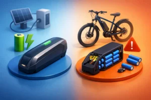 Bateria original versus compatible e-bikes