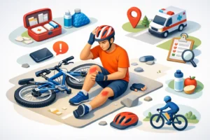 Que hacer tras caida en bicicleta?